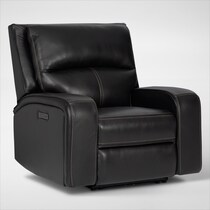 burke black  pc power reclining living room   
