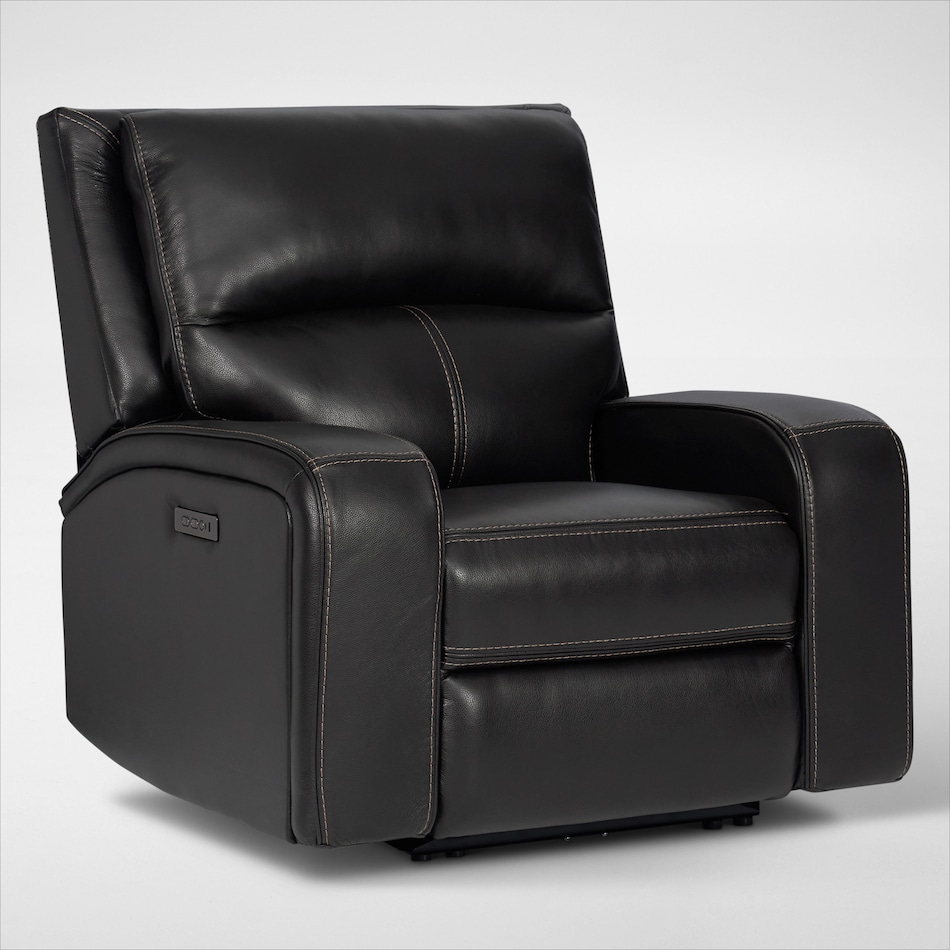 burke black  pc power reclining living room   