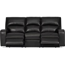 burke black  pc manual reclining living room   