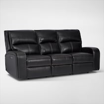 burke black  pc power reclining living room   