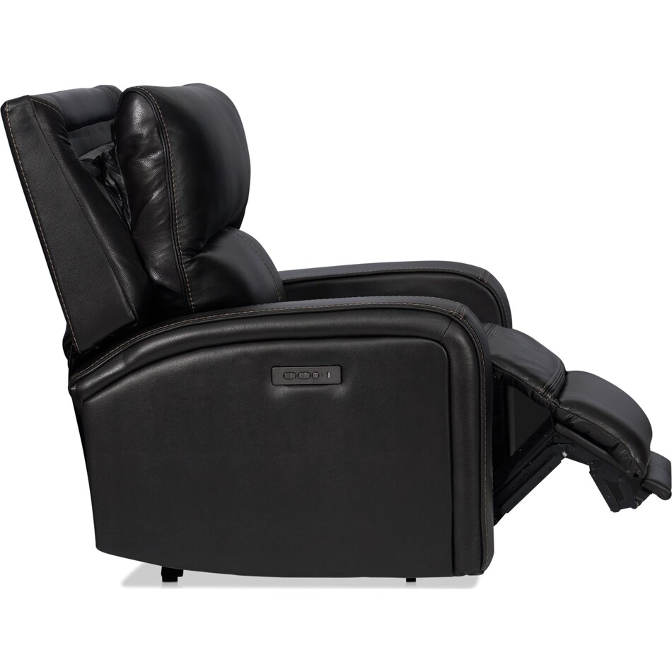 burke black  pc power reclining living room   