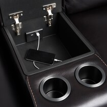 burke black  pc power reclining living room   