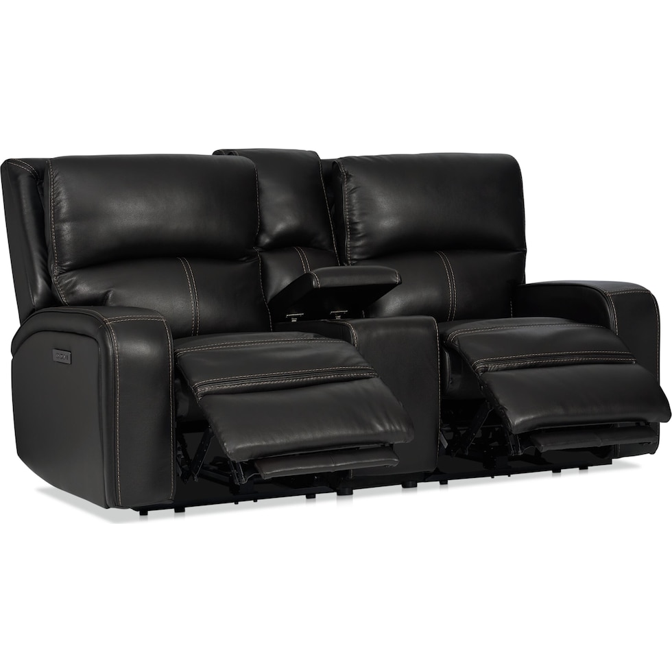 burke black loveseat   