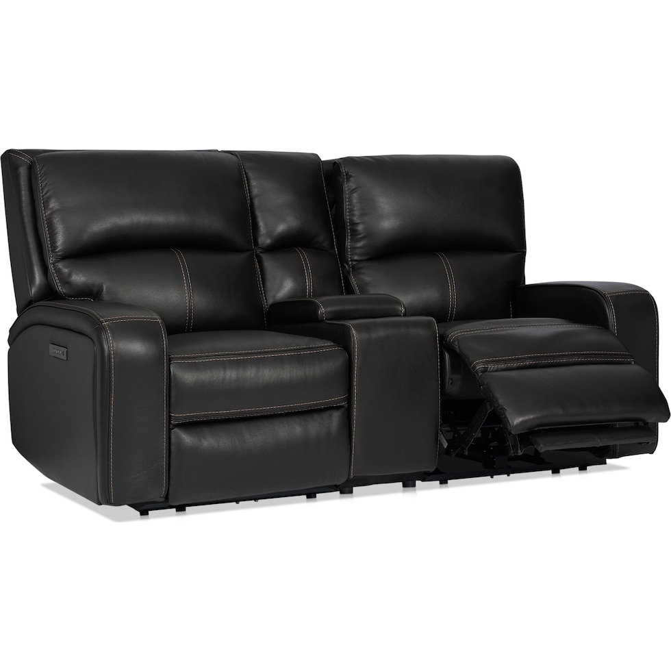 burke black loveseat   