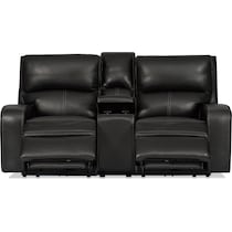 burke black loveseat   