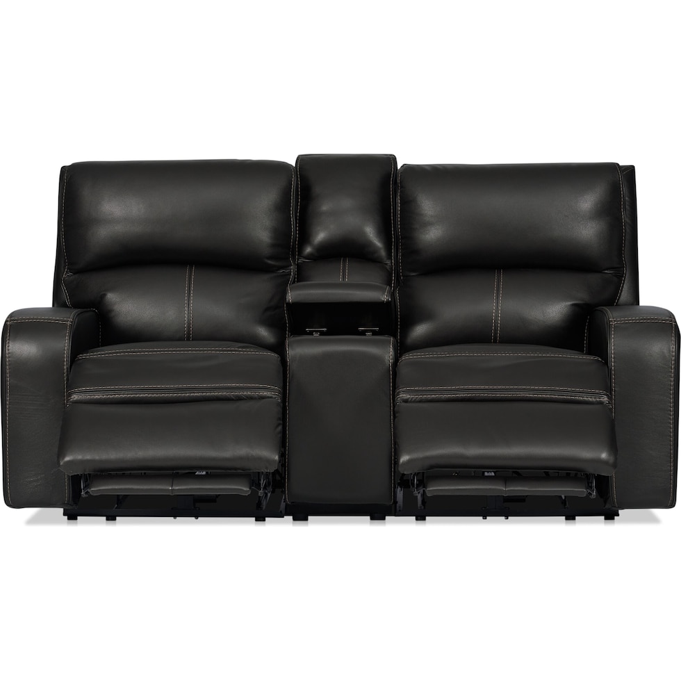 burke black loveseat   