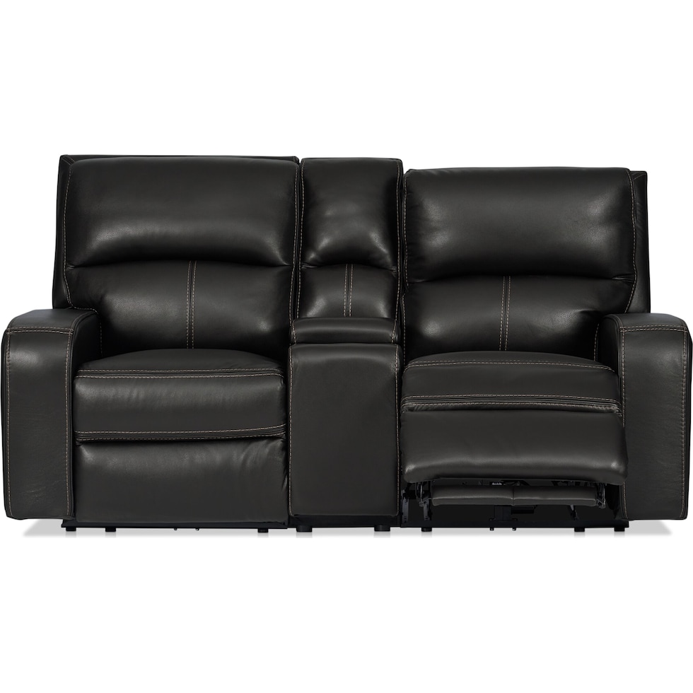 burke black loveseat   