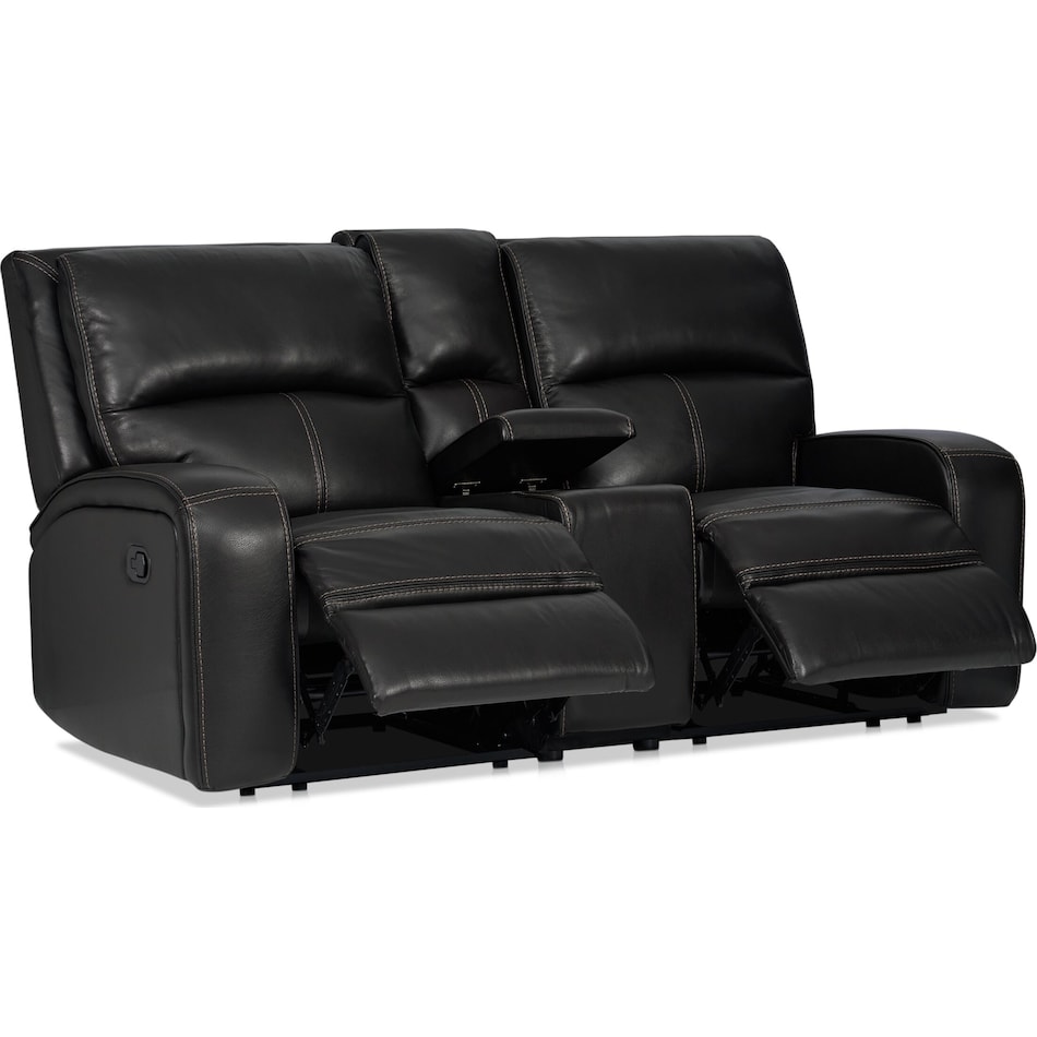 burke black loveseat   