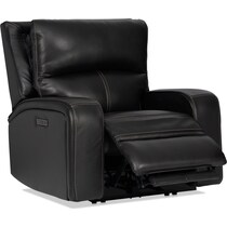 burke black power recliner   