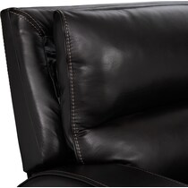 burke black power reclining loveseat   