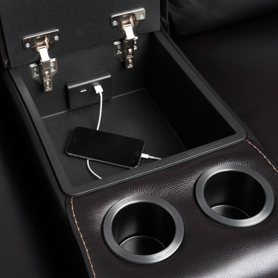 burke black power reclining loveseat   