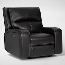 burke black recliner   