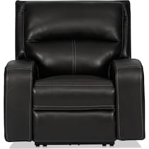 burke black recliner   