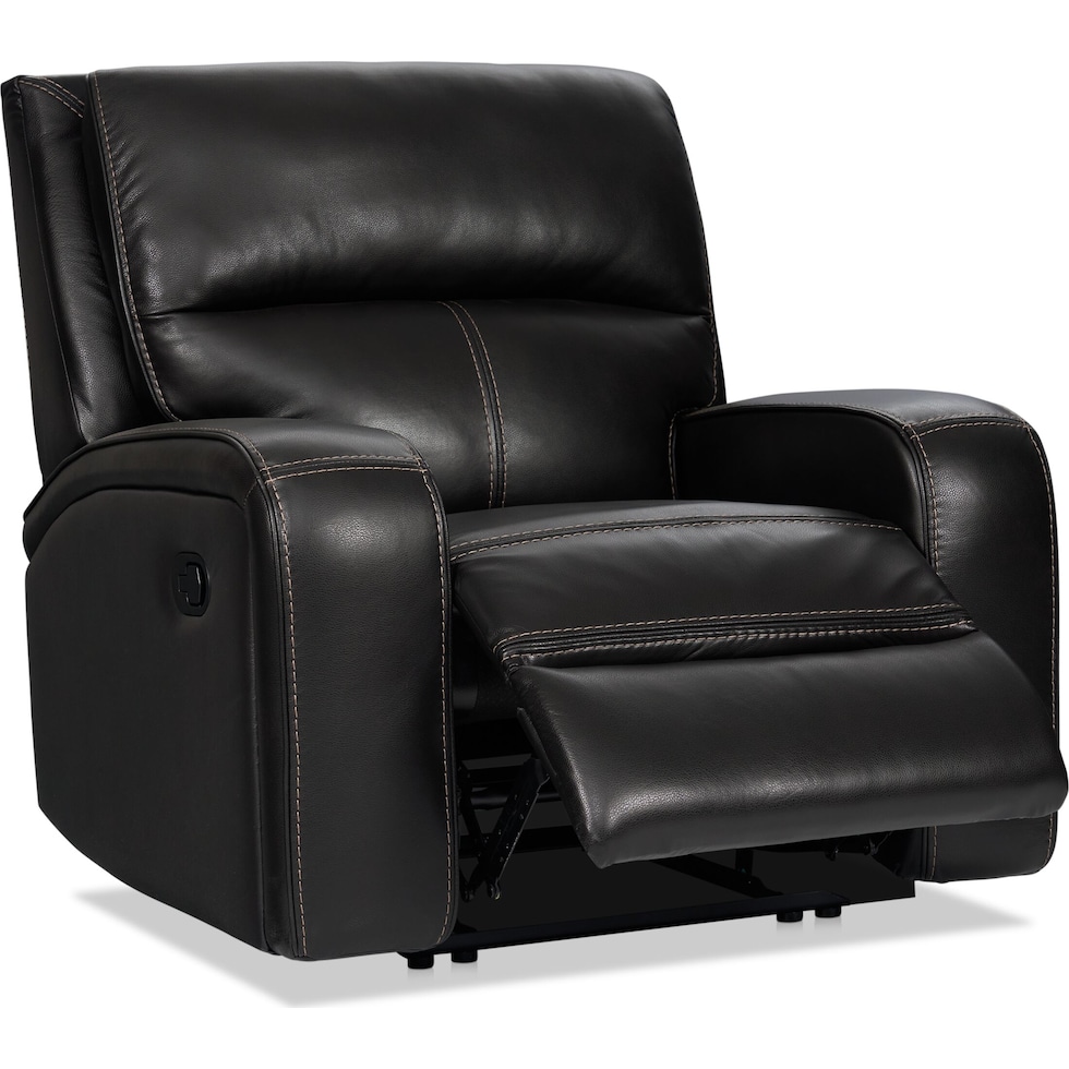 burke black recliner   