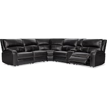 burke black sectional   