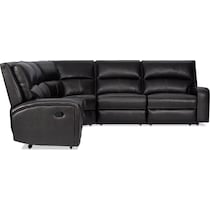 burke black sectional   