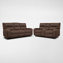 burke dark brown  pc living room   