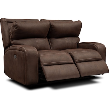 Burke Dual-Power Reclining Loveseat