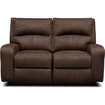 burke dark brown loveseat   