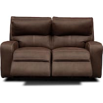 burke dark brown loveseat   