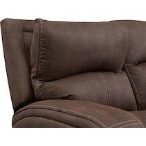 burke dark brown loveseat   