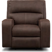 burke dark brown manual recliner   