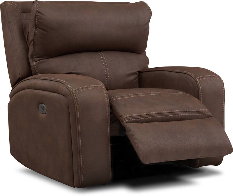 Burke Dual-Power Recliner | Value City Furniture