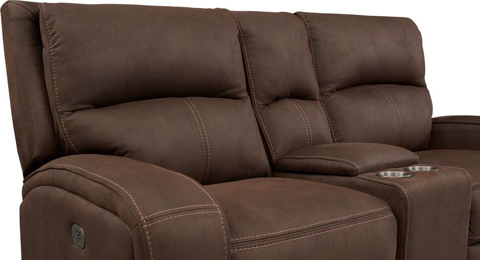 Burke DualPower Reclining Loveseat Value City Furniture