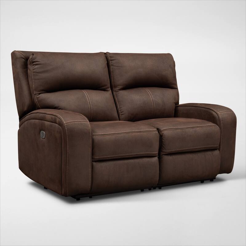 Burke DualPower Reclining Loveseat Value City Furniture