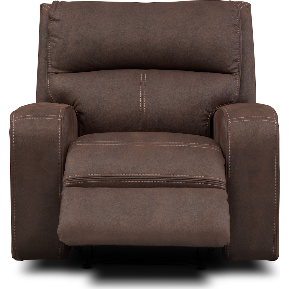 burke dark brown recliner   