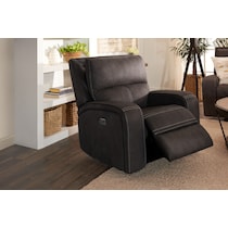 burke dark brown recliner   