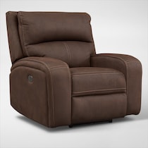 burke dark brown recliner   