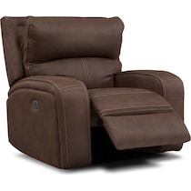 burke dark brown recliner   