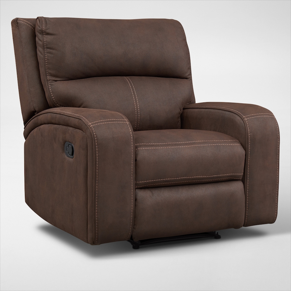 burke dark brown recliner web   