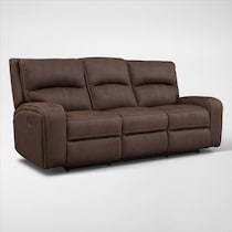 burke dark brown sofa   