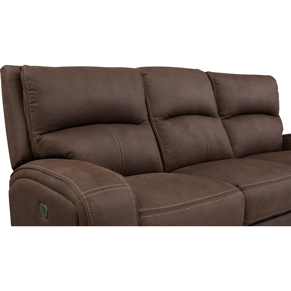 burke dark brown sofa   