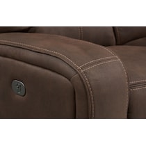 burke dark brown sofa   