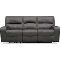 burke gray  pc manual reclining living room   