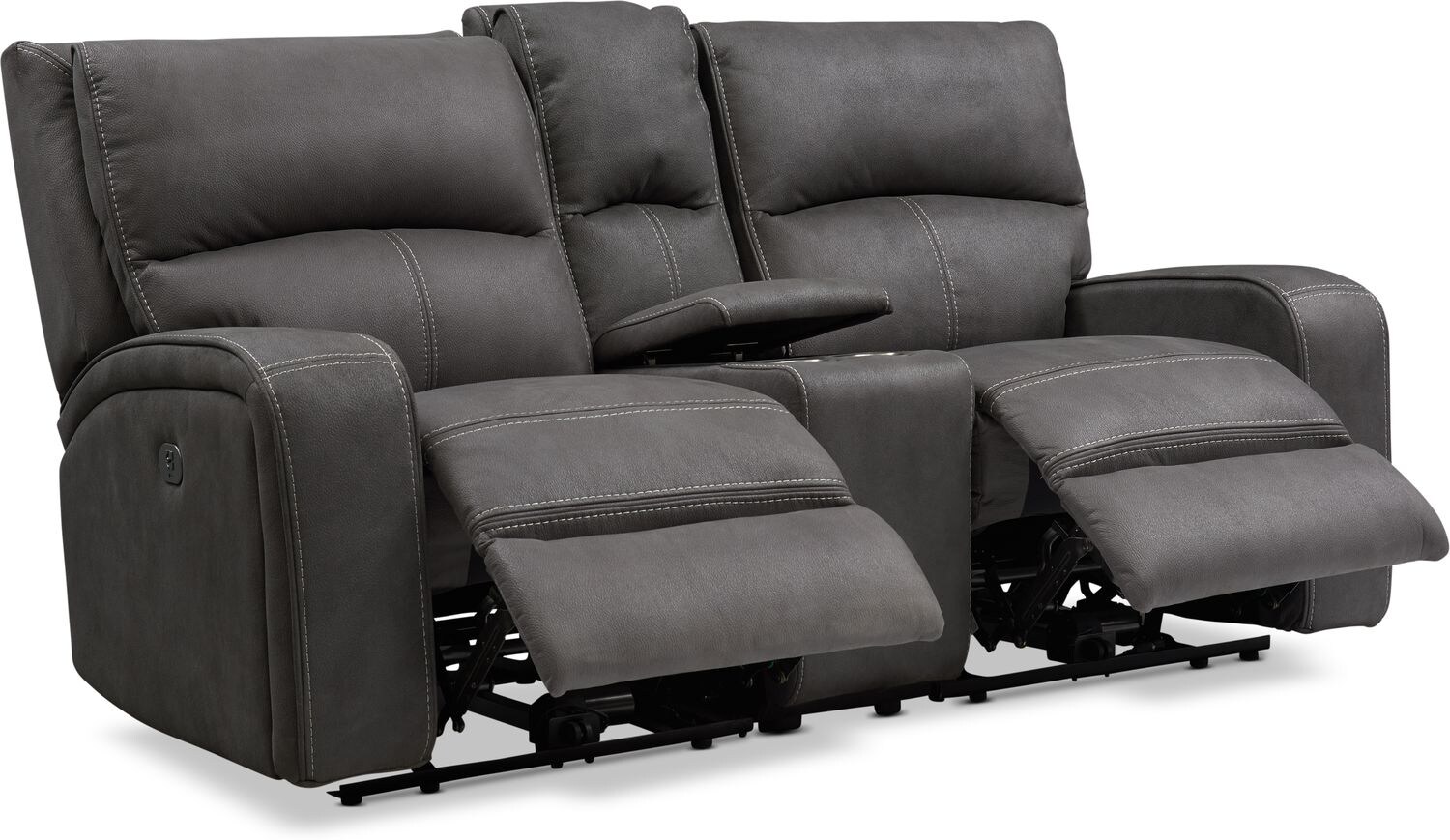 Dual power on sale reclining loveseat