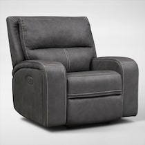 burke gray  pc power reclining living room   