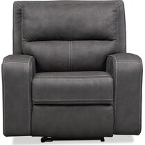 burke gray  pc power reclining living room   