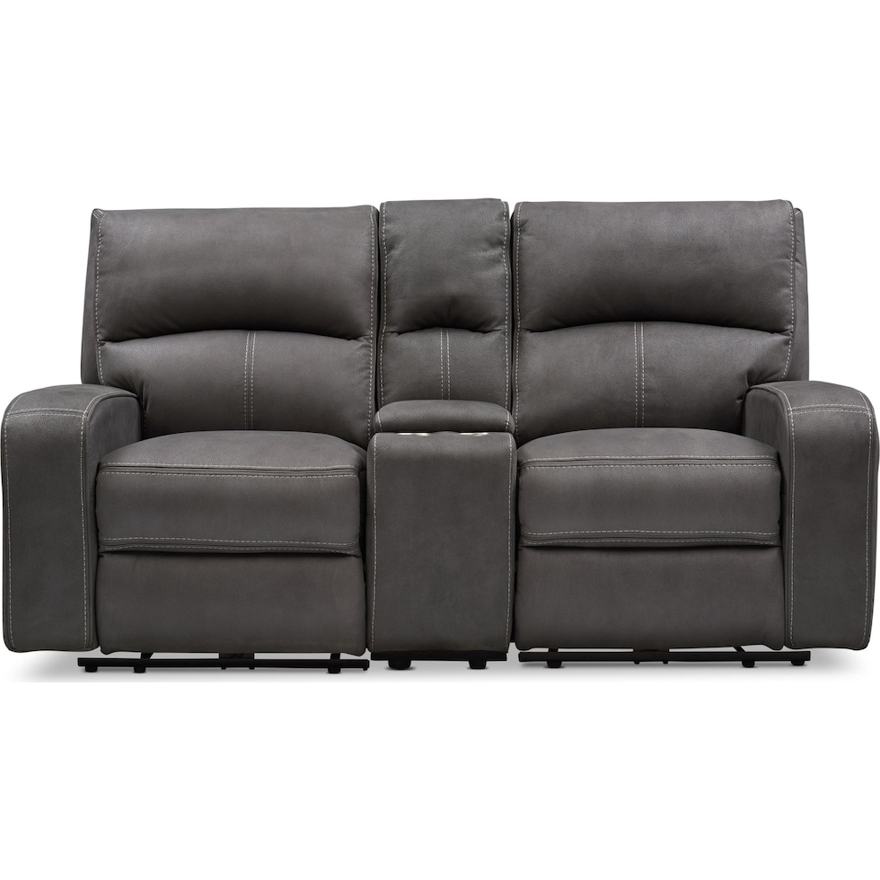 burke gray loveseat   