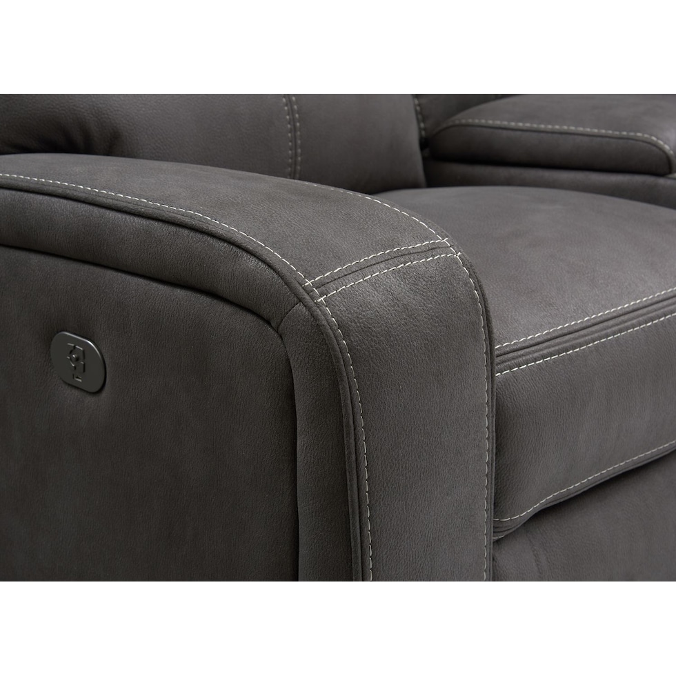 burke gray loveseat   