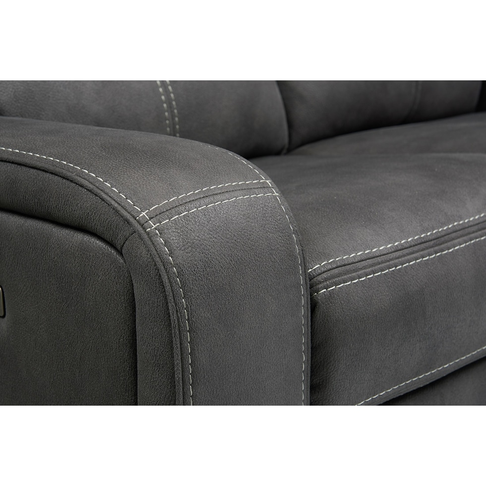 burke gray loveseat   