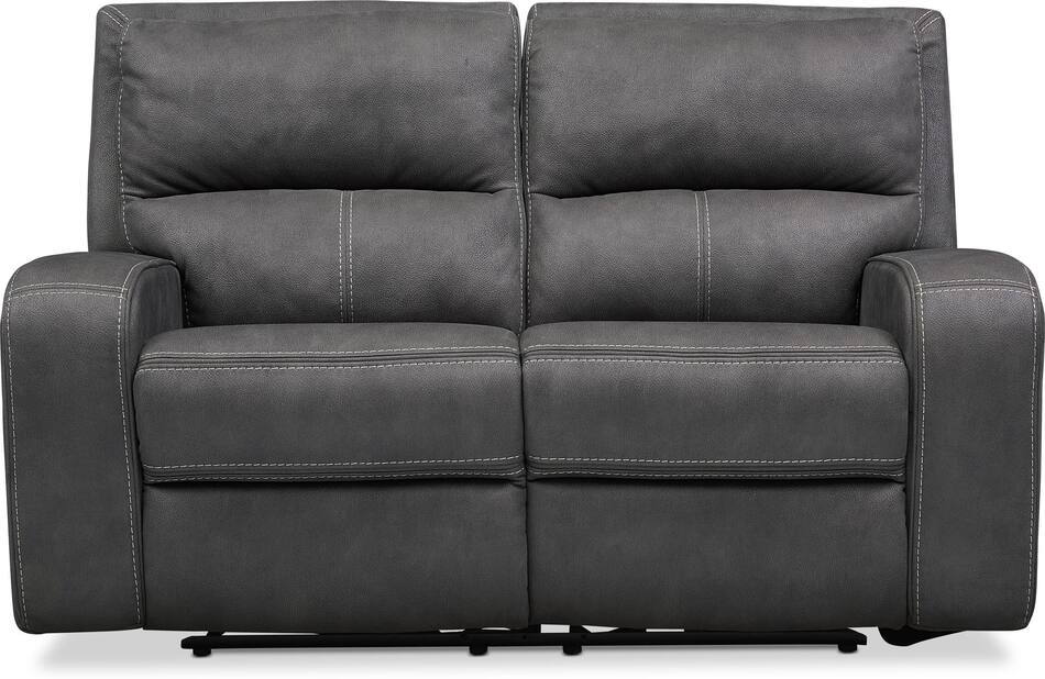 Burke DualPower Reclining Loveseat Value City Furniture