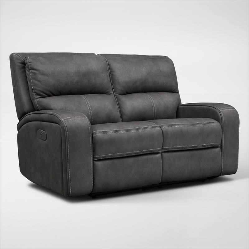 Burke DualPower Reclining Loveseat Value City Furniture