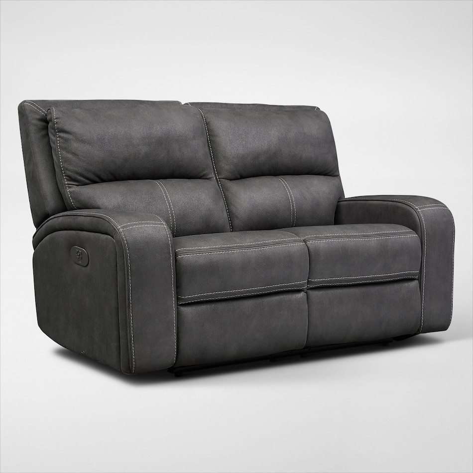 Burke DualPower Reclining Loveseat Value City Furniture