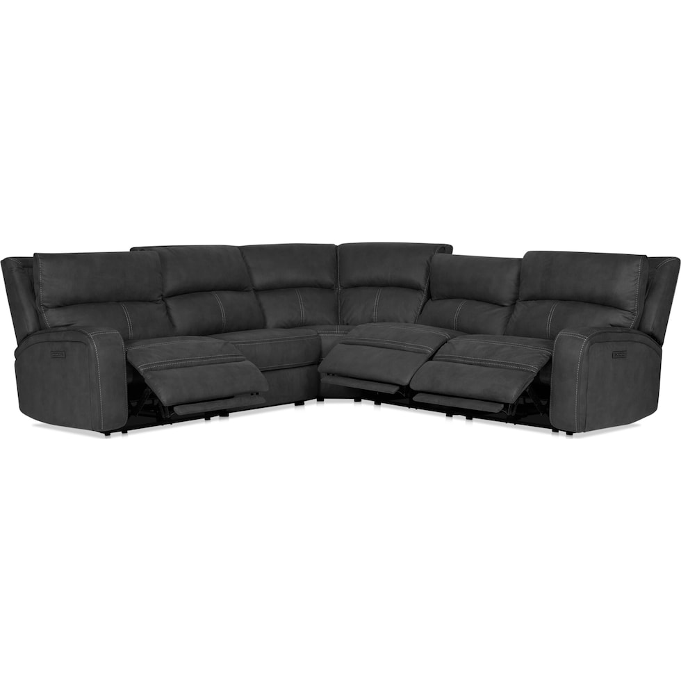 burke gray sectional   