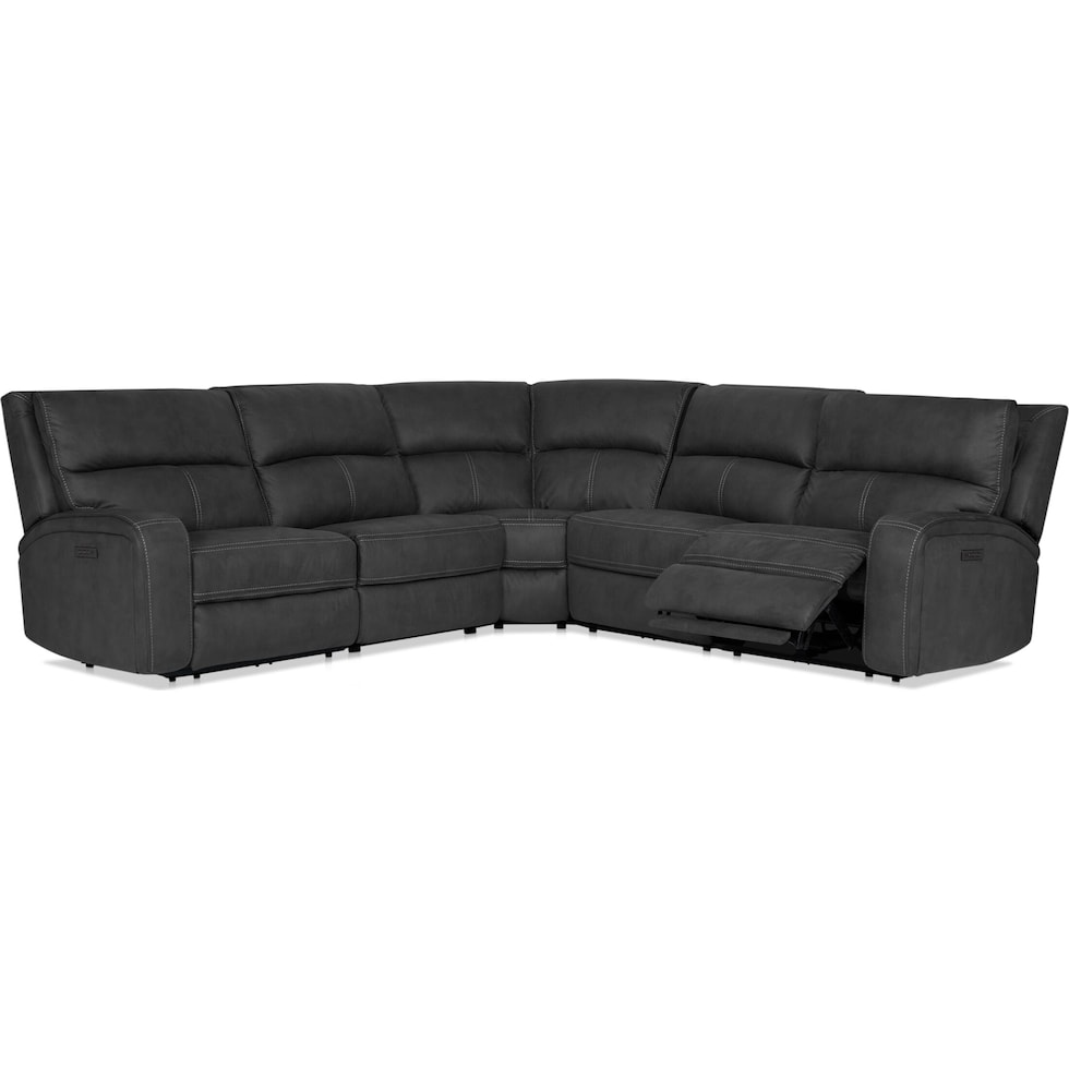 burke gray sectional   