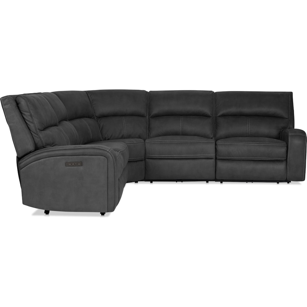 burke gray sectional   